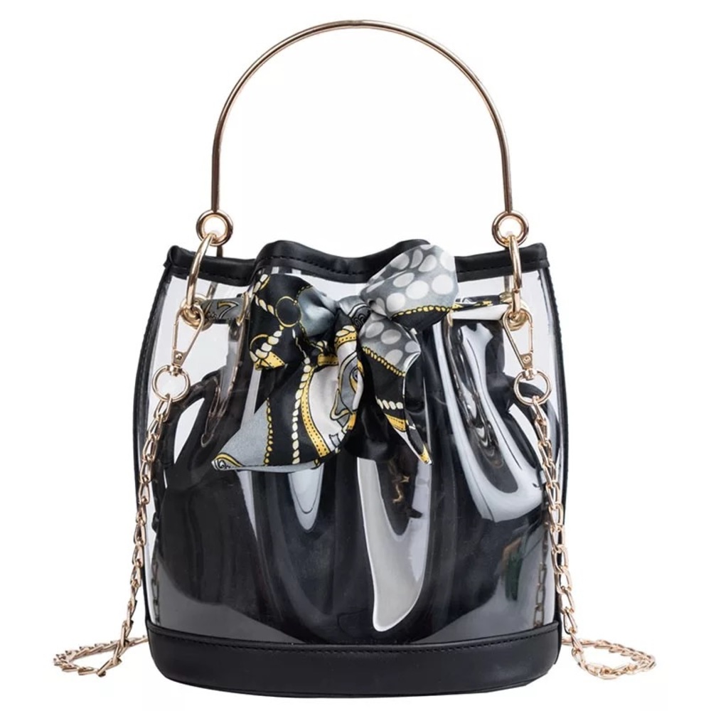 Clear, stadium approved tote. Transparent purse